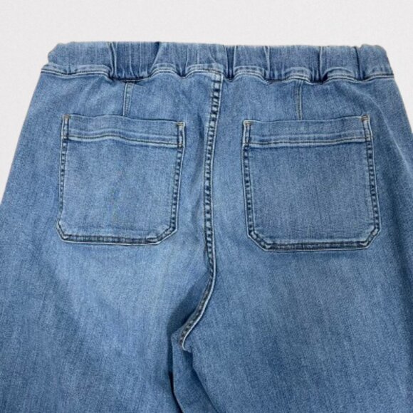 Madewell Pull On Relaxed Jeans In Bellview Wash Size XL - Picture 7 of 10